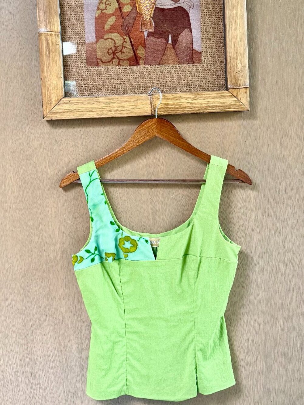 Green Dressy Tank - Helena Sorel